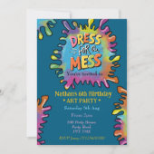 Kleding voor een puinhoop kinder kunstfeest kaart (Voorkant)