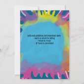 Kleding voor een puinhoop kinder kunstfeest kaart (Achterkant)