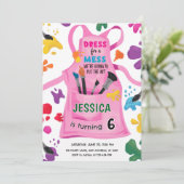 Kleding voor een puinhoop Kleurrijke Art Party 6e  Kaart (Staand voorkant)