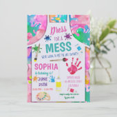 Kleding voor een puinhoop schilderij Party Art Gir Kaart (Staand voorkant)