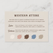 Kleding voor een rustieke western ranch bruiloft informatiekaartje (Voorkant)