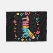 Kleding voor terug naar school in de 3e klas fleece deken (Voorkant (Horizontaal))