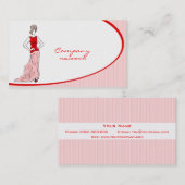 Kleding voor vrouwen visitekaartje (Voorkant / Achterkant)