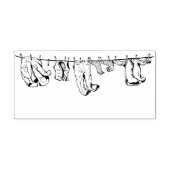  kleding voor wasgoed, kunststempel rubberstempel (Afrduk)