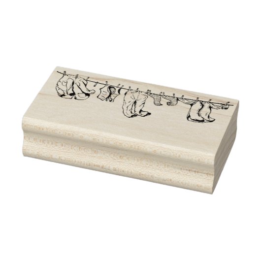  kleding voor wasgoed, kunststempel rubberstempel (Stempel)