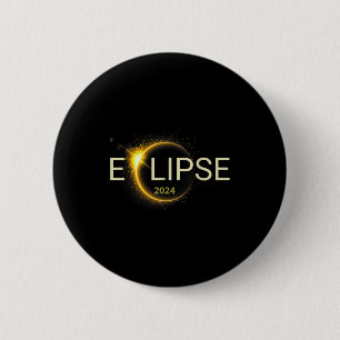Kleding voor zonsverduistering 2024 Totaliteit Zon Ronde Button 5,7 Cm