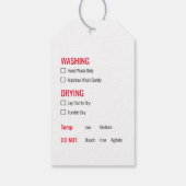 Kleding Wassen Zorg Instructies Hang Label Cadeaulabel (Achterkant)
