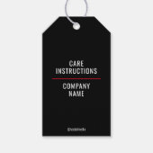 Kleding Wassen Zorg Instructies Hang Label Cadeaulabel (Voorkant)