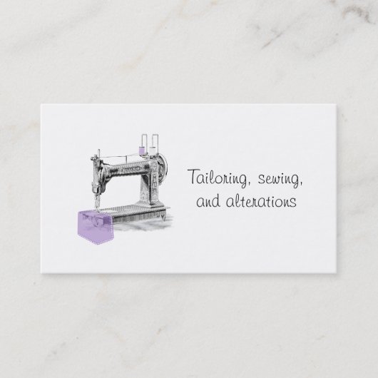 Kleding wijzigen, draadsnijden en naaien visitekaartje (Voorkant)