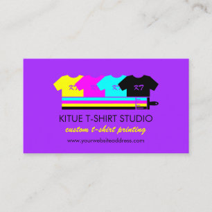 Kleding Winkel Print on demand paars Visitekaartje