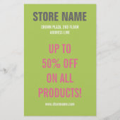 Kleding Winkelflyer Flyer (Achterkant)