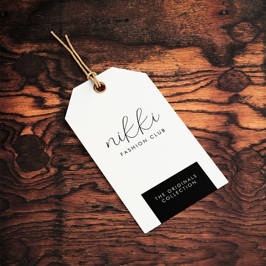 Kleding witte hangende schermprijs Label hangen Cadeaulabel