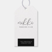 Kleding witte hangende schermprijs Label hangen Cadeaulabel (Voorkant)