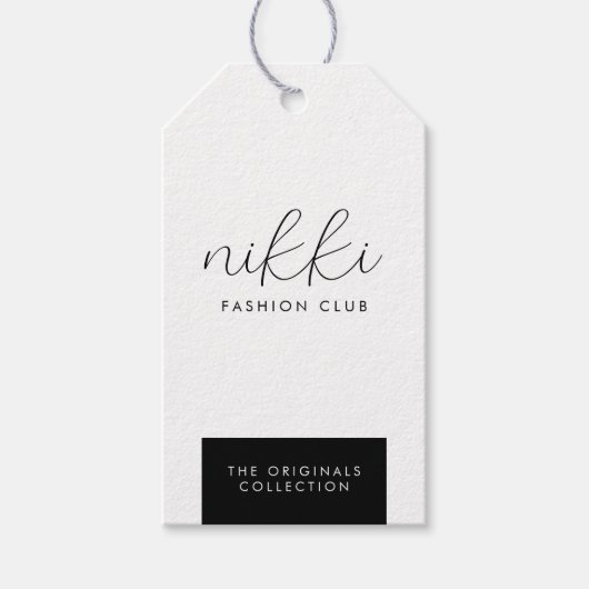 Kleding witte hangende schermprijs Label hangen Cadeaulabel (Voorkant)