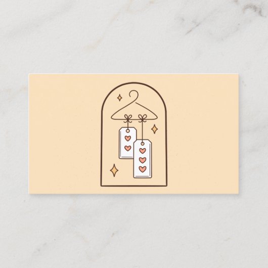 Kleding Zending Tweedehands drift Store Visitekaartje (Achterkant)