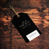 Kleding zwart met hoge schermprijs Label hangen Cadeaulabel