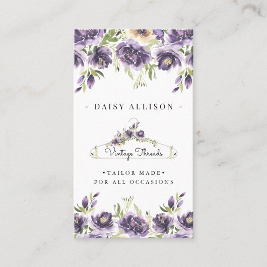 kledingboetiek | Bloemenkleding Hanger Logo Visitekaartje (Voorkant)