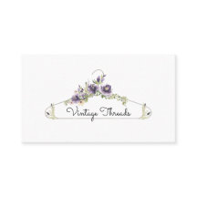 Kledingboetiek | Logo met bloemenkledinghanger