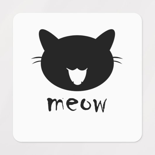 Kledingetiket op kleine plein labels (Design 1)