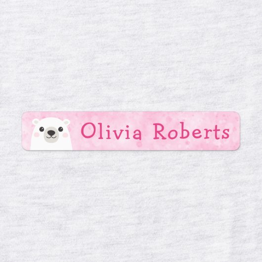 Kledingetiketten voor beren met een nodulair  labels (Design 1)