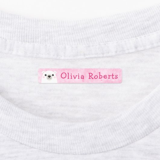 Kledingetiketten voor beren met een nodulair  labels (Aangebracht)