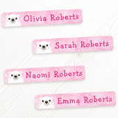 Kledingetiketten voor beren met een nodulair  labels