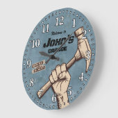 Kledinggereedschappen Man Cave  Retro Style Grote Klok (Hoek)