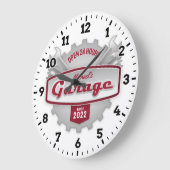 Kledinggereedschappen Man Cave  Wall Clock Grote Klok (Hoek)