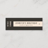 Kledingkleding Labels donkerbruine donkerbruine La (Voorkant)