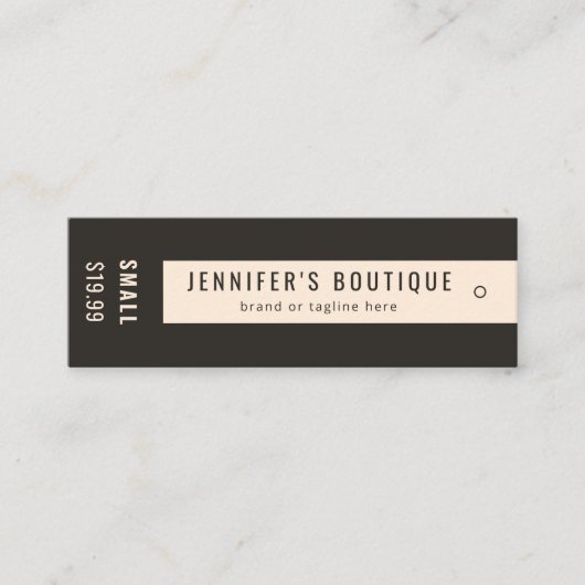 Kledingkleding Labels donkerbruine donkerbruine La (Voorkant)