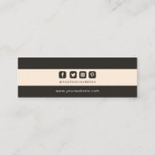 Kledingkleding Labels donkerbruine donkerbruine La (Achterkant)