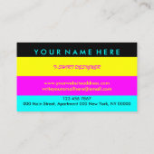 Kledingkleding Winkel afdrukken op aanvraag paars Visitekaartje (Achterkant)