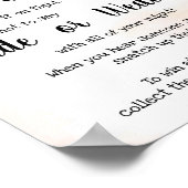 Kledingkneepje Kerst Douche Spel Bord Poster (Hoek)