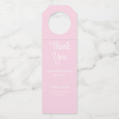 Kledinglabel Fles Hanger Labels (Achterkant)