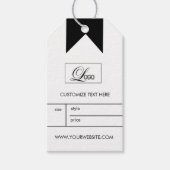 Kledinglabel Prijs Hangtag met Bedrijfslogo Cadeaulabel (Voorkant)