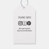 Kledinglabel Prijs Hangtag met Bedrijfslogo Cadeaulabel (Achterkant)