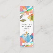 Kledinglabels Kleine Zakelijke Bloem Prijslabel Contactkaartje (Voorkant)