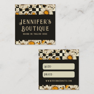 Kledinglabels Kleine Zakelijke Retro Groovy Madeli Contactkaartje