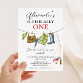  kledinglijn O-Fish-Ally Een 1e verjaardag Kaart