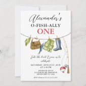  kledinglijn O-Fish-Ally Een 1e verjaardag Kaart (Voorkant)