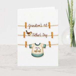 Kledinglijt Vaderdag kaart voor kleine jongen
