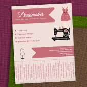 Kledingmaker Tear Off Strips Flyer