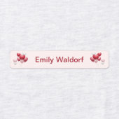 Kledingnaamlabels voor kinderen met harten labels (Design 2)