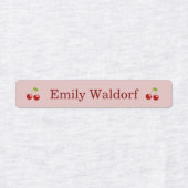 Kledingnaamlabels voor kinderen met kersen labels (Design 1)