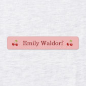 Kledingnaamlabels voor kinderen met kersen labels (Design 2)