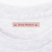 Kledingnaamlabels voor kinderen met kersen labels (Aangebracht)