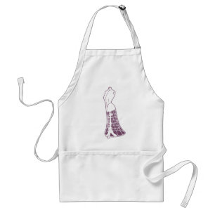 Kledingpaspop Vintage Standaard Schort