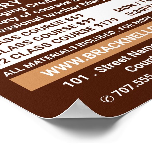 Kledingpotten, pottenklassen, potten Adverteren Poster (Hoek)