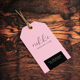 Kledingroze Verhangende weergaveprijs Label hangen Cadeaulabel
