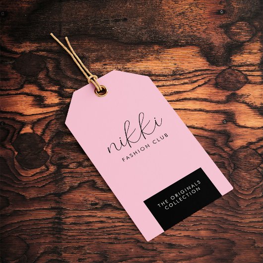 Kledingroze Verhangende weergaveprijs Label hangen Cadeaulabel